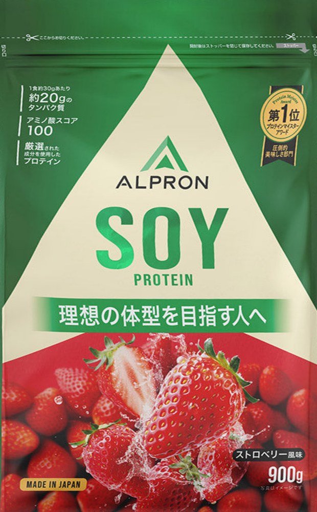 ALPRON Soy Protein Strawberry, 900 g bag